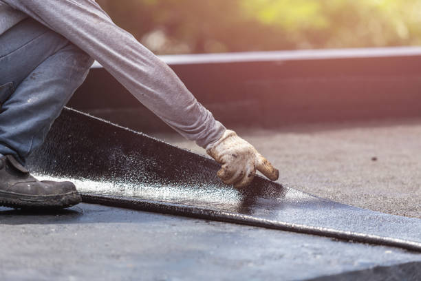 Professional Waterproofing technician working in Red Hill, PA